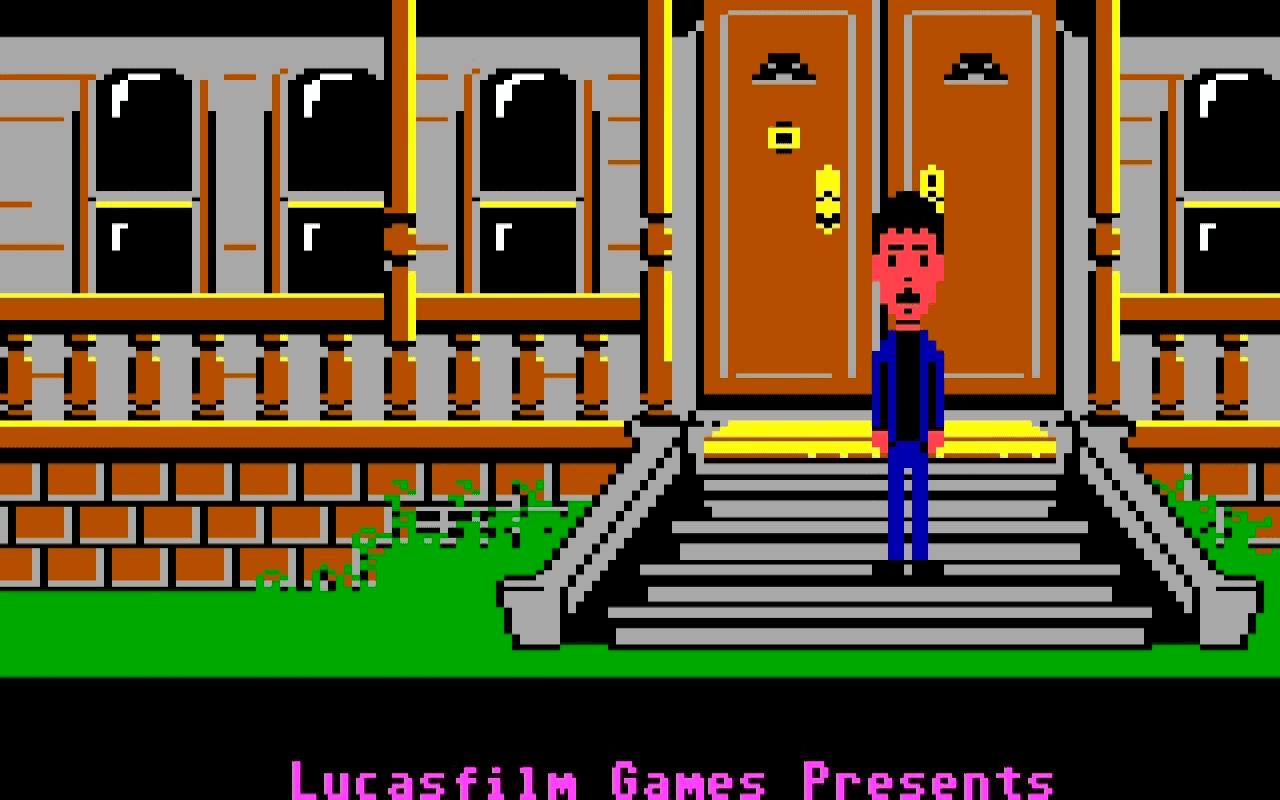 Gameplay screen of Maniac Mansion (5/8) Gameplay screen of Maniac Mansion (5/8)