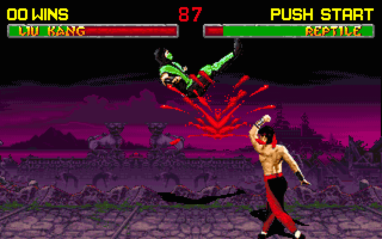 Gameplay screen of Mortal Kombat (1/8) Gameplay screen of Mortal Kombat (1/8)