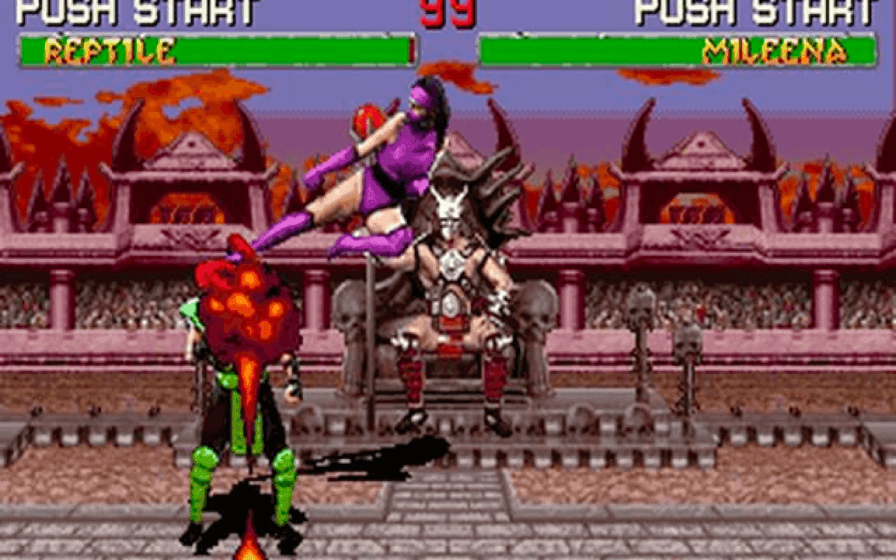 Gameplay screen of Mortal Kombat (8/8) Gameplay screen of Mortal Kombat (8/8)