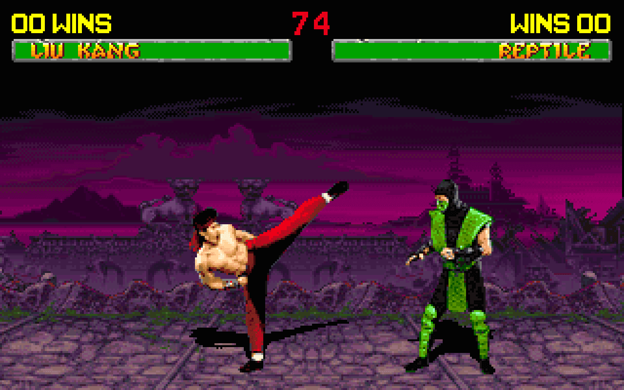 Gameplay screen of Mortal Kombat (6/8) Gameplay screen of Mortal Kombat (6/8)