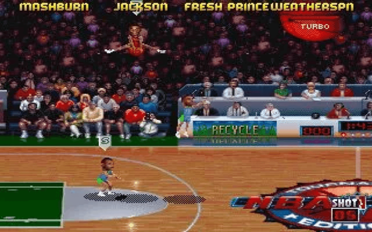 Gameplay screen of NBA Jam Tournament Edition (4/8) Gameplay screen of NBA Jam Tournament Edition (4/8)