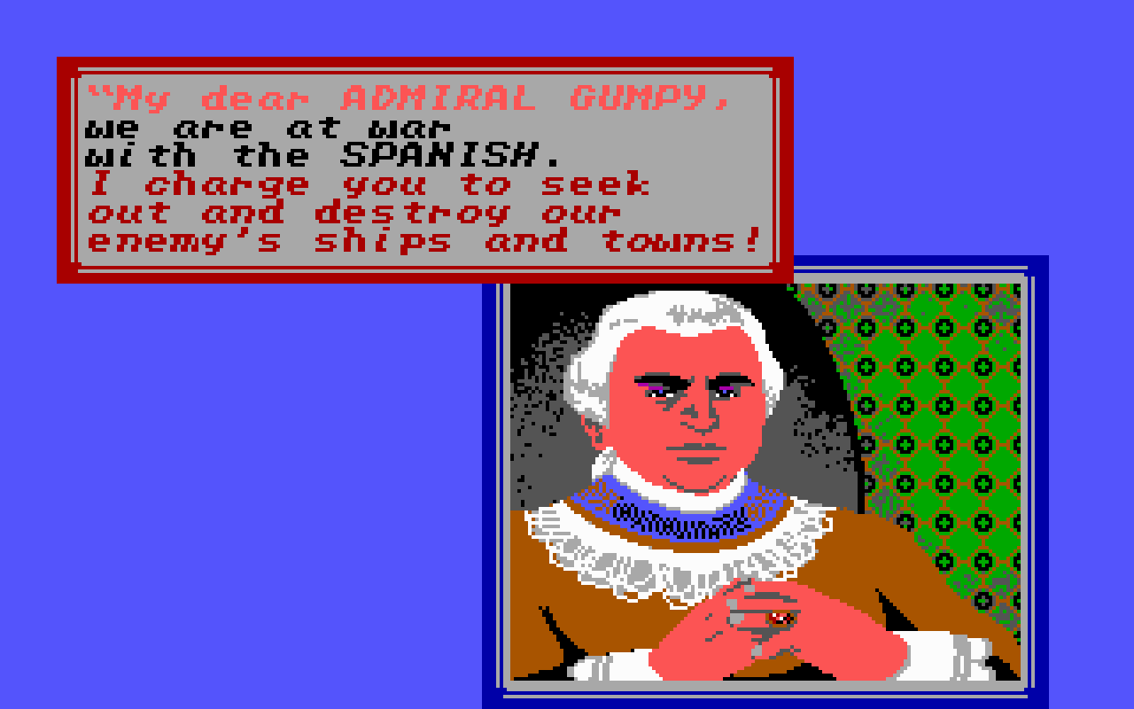 Gameplay screen of Sid Meier's Pirates! (1/8) Gameplay screen of Sid Meier's Pirates! (1/8)