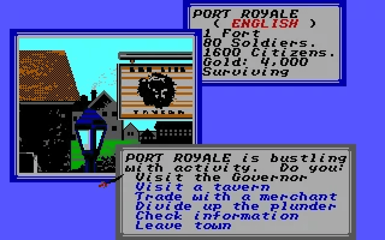 Gameplay screen of Sid Meier's Pirates! (8/8) Gameplay screen of Sid Meier's Pirates! (8/8)