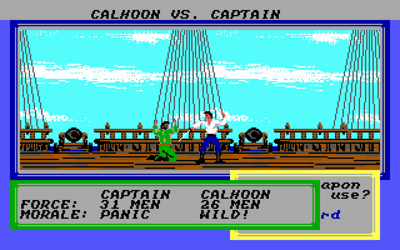 Gameplay screen of Sid Meier's Pirates! (5/8) Gameplay screen of Sid Meier's Pirates! (5/8)