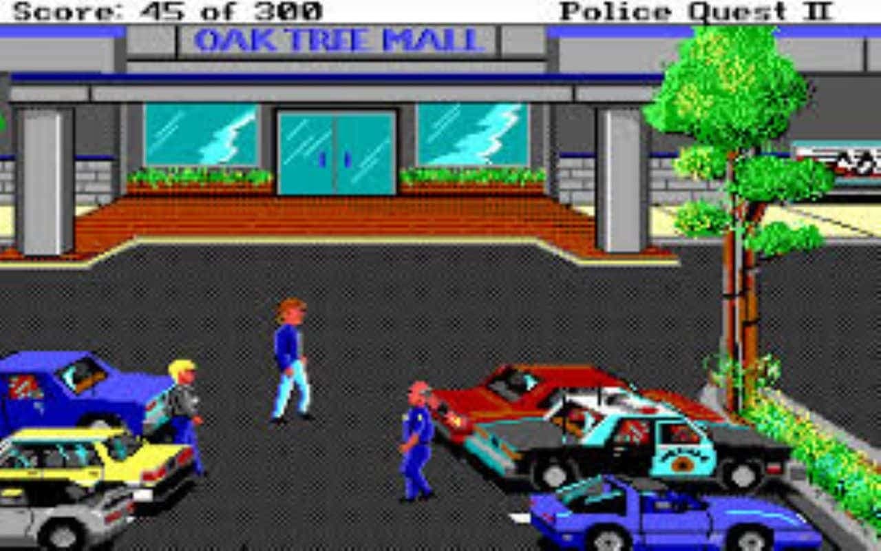 Gameplay screen of Police Quest 2: The Vengeance (5/8) Gameplay screen of Police Quest 2: The Vengeance (5/8)