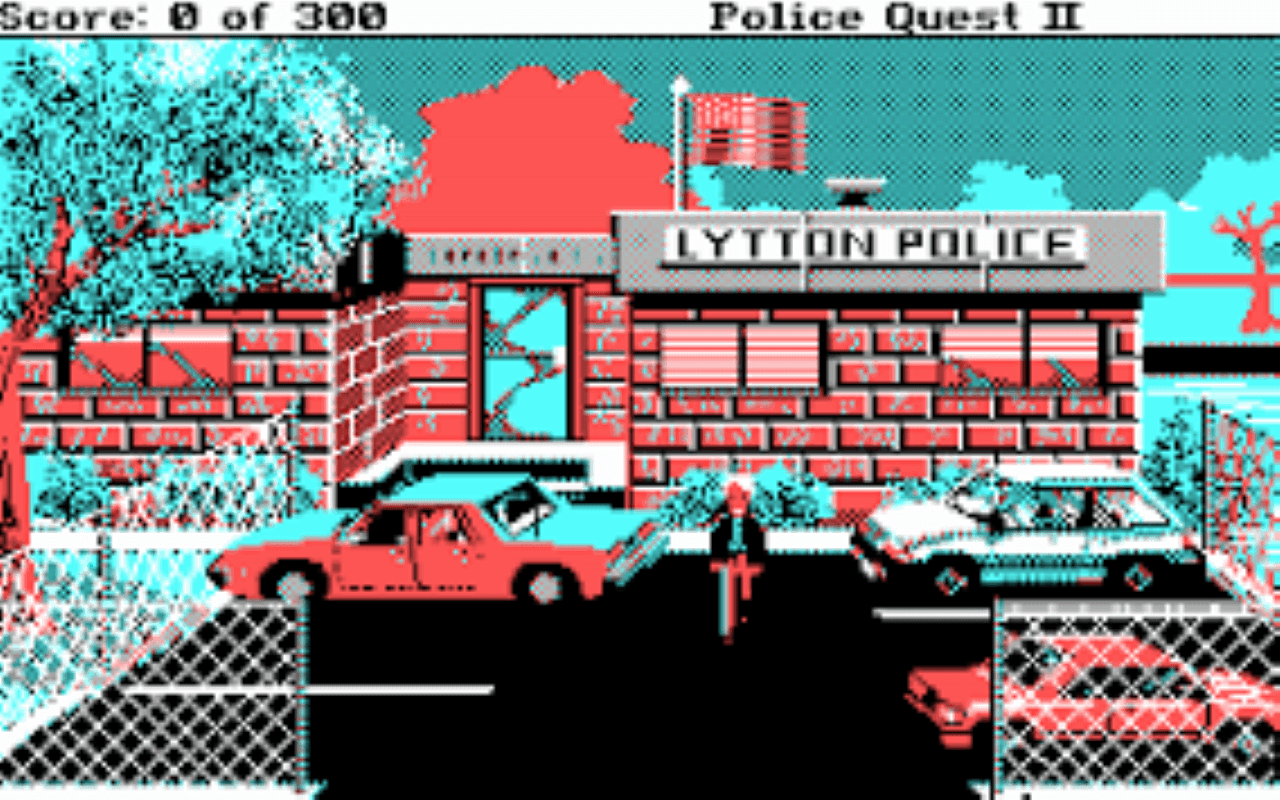 Gameplay screen of Police Quest 2: The Vengeance (8/8) Gameplay screen of Police Quest 2: The Vengeance (8/8)