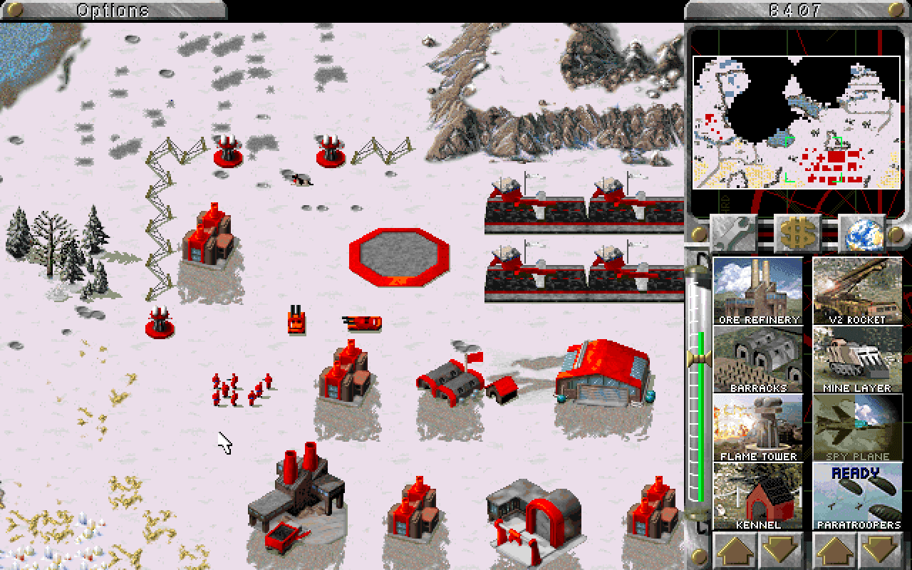 Gameplay screen of Command & Conquer: Red Alert (2/8) Gameplay screen of Command & Conquer: Red Alert (2/8)