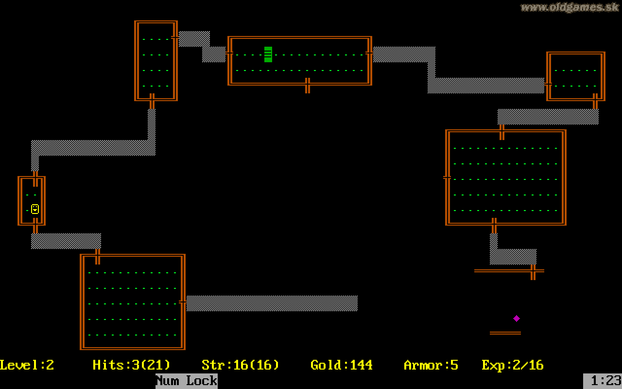 Gameplay screen of Rogue (1/8) Gameplay screen of Rogue (1/8)