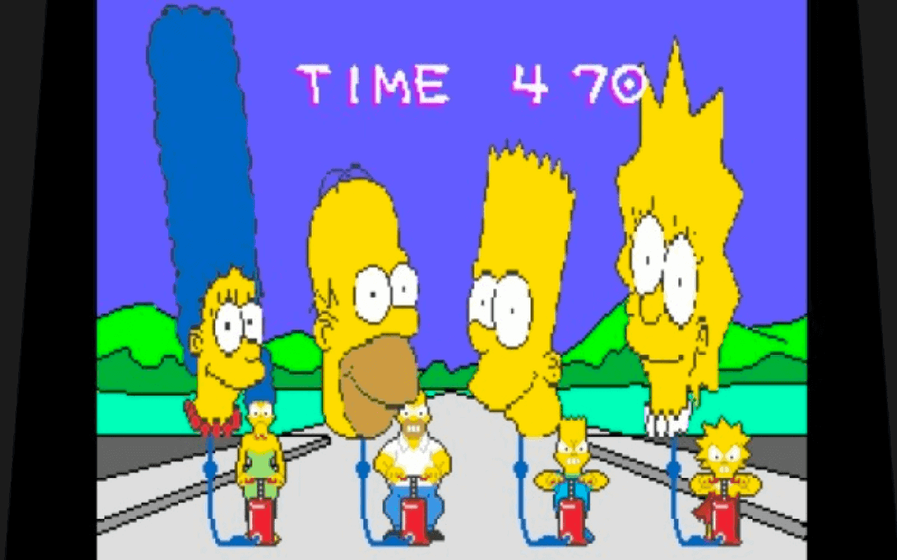Gameplay screen of The Simpsons (6/8) Gameplay screen of The Simpsons (6/8)