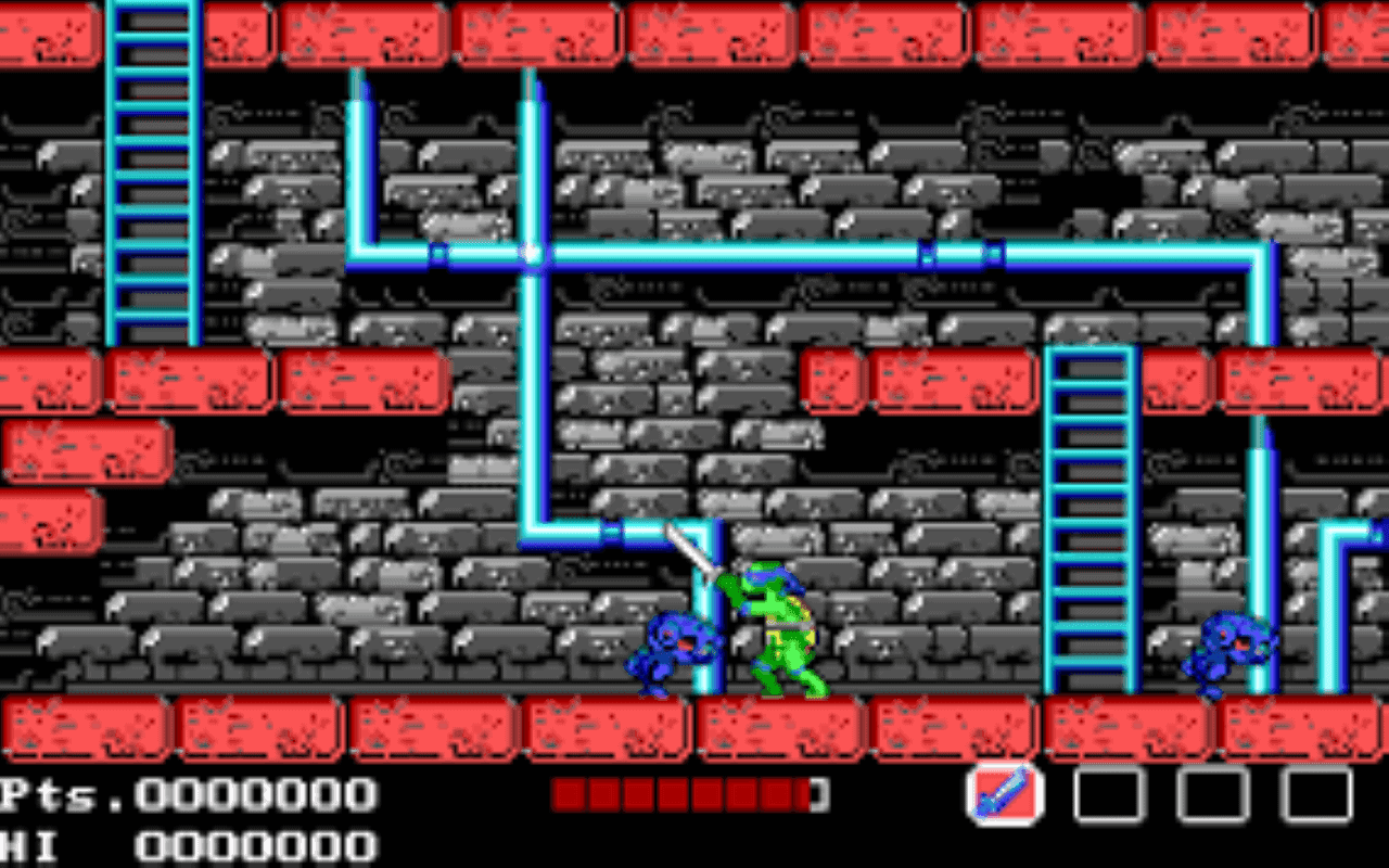 Gameplay screen of Teenage Mutant Ninja Turtles (7/8) Gameplay screen of Teenage Mutant Ninja Turtles (7/8)