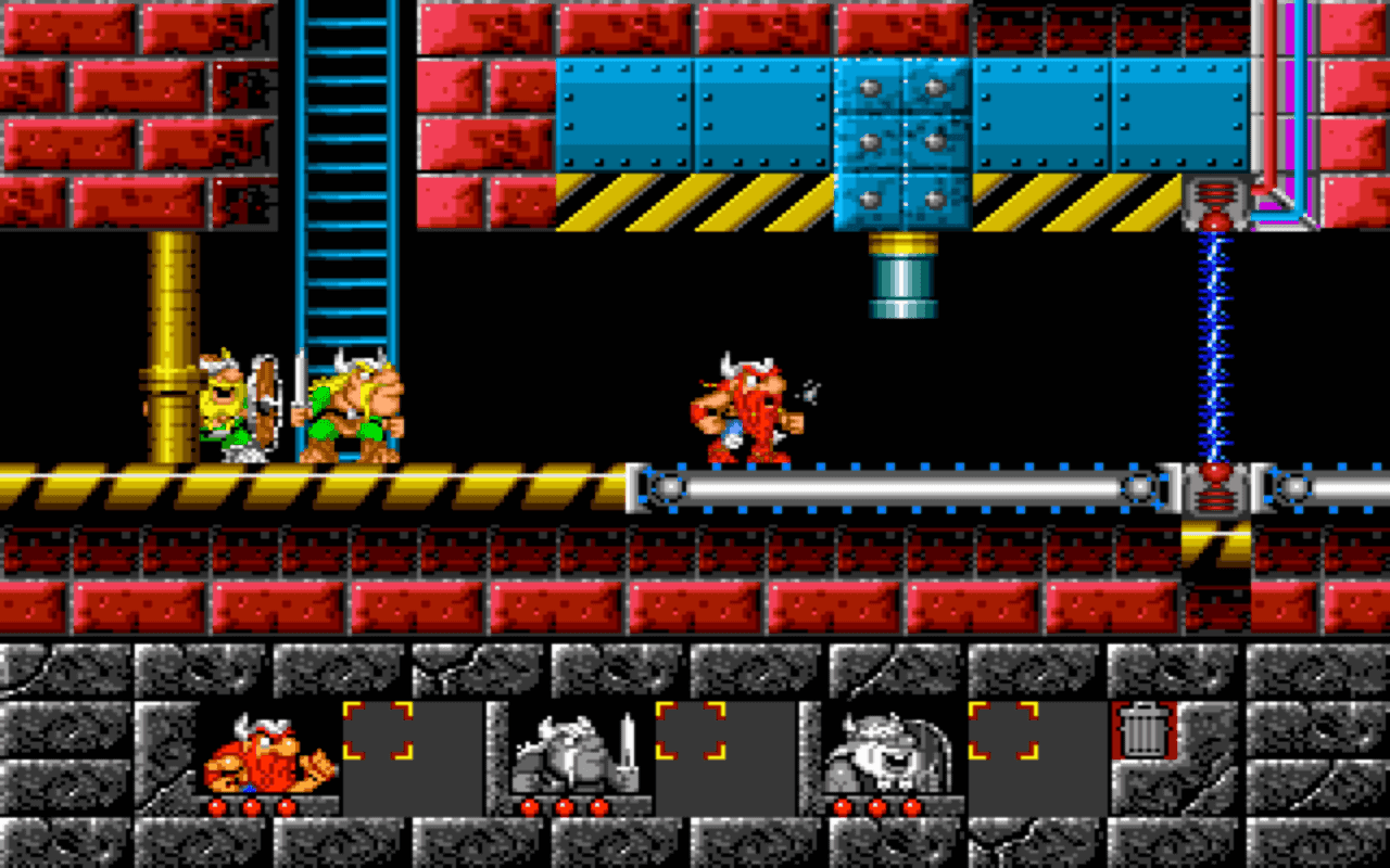 Gameplay screen of The Lost Vikings (2/8) Gameplay screen of The Lost Vikings (2/8)