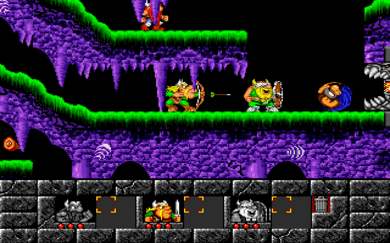 Gameplay screen of The Lost Vikings (1/8) Gameplay screen of The Lost Vikings (1/8)