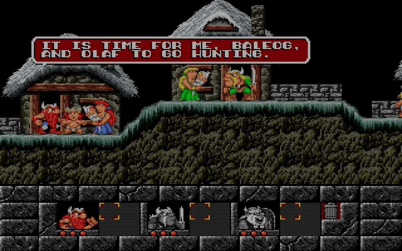 Gameplay screen of The Lost Vikings (7/8) Gameplay screen of The Lost Vikings (7/8)