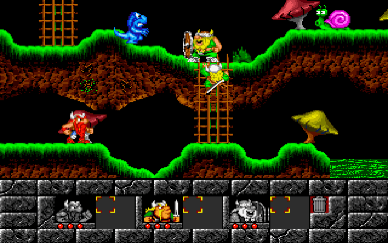 Gameplay screen of The Lost Vikings (6/8) Gameplay screen of The Lost Vikings (6/8)