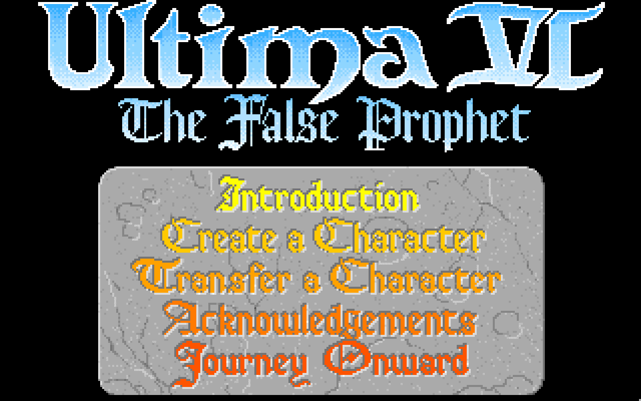 Gameplay screen of Ultima VI: The False Prophet (1/8) Gameplay screen of Ultima VI: The False Prophet (1/8)