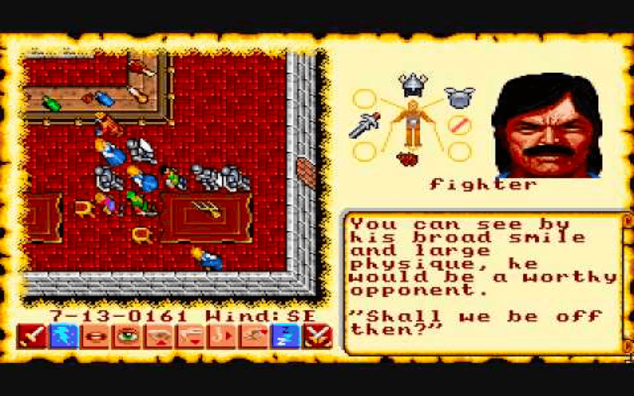 Gameplay screen of Ultima VI: The False Prophet (7/8) Gameplay screen of Ultima VI: The False Prophet (7/8)