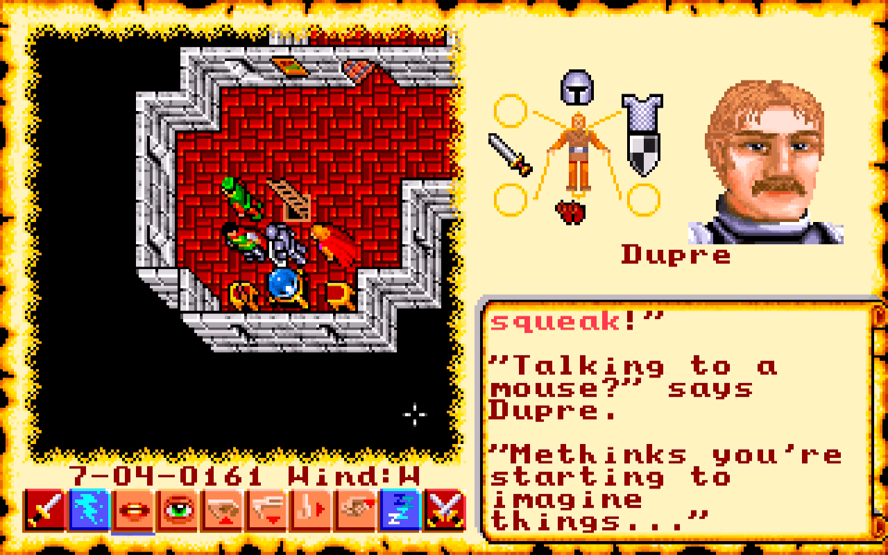 Gameplay screen of Ultima VI: The False Prophet (4/8) Gameplay screen of Ultima VI: The False Prophet (4/8)