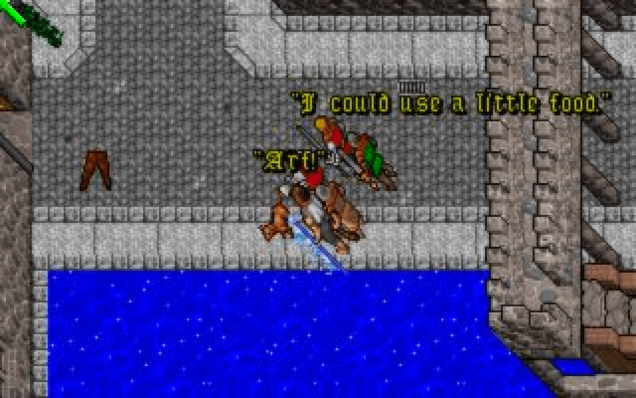 Gameplay screen of Ultima VII: Part Two - Serpent Isle (5/8) Gameplay screen of Ultima VII: Part Two - Serpent Isle (5/8)