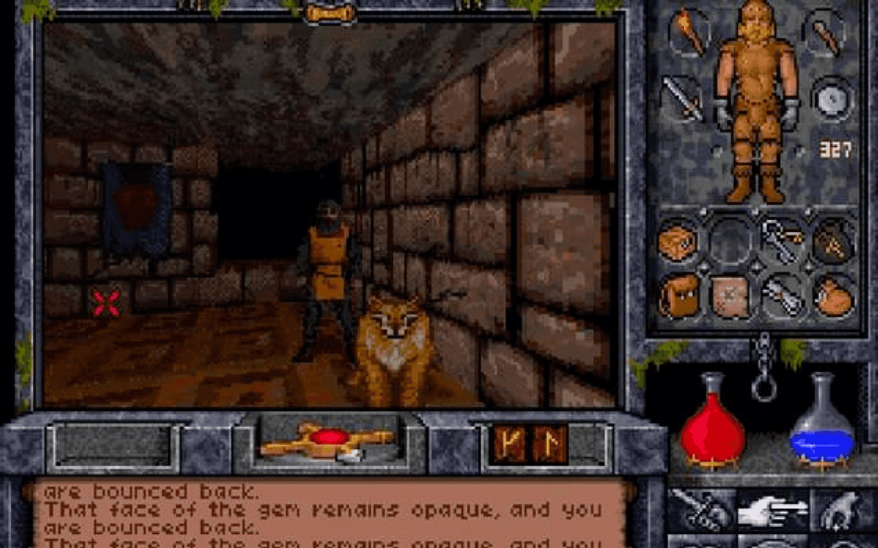 Gameplay screen of Ultima Underworld: The Stygian Abyss (4/8) Gameplay screen of Ultima Underworld: The Stygian Abyss (4/8)