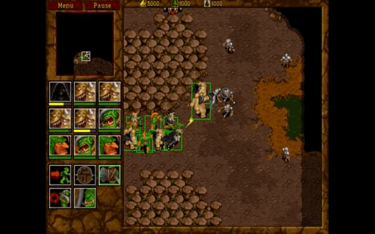 Gameplay screen of WarCraft II: Beyond the Dark Portal (2/8) Gameplay screen of WarCraft II: Beyond the Dark Portal (2/8)