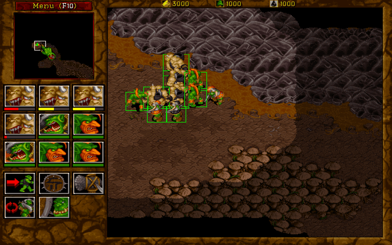 Gameplay screen of WarCraft II: Beyond the Dark Portal (6/8) Gameplay screen of WarCraft II: Beyond the Dark Portal (6/8)