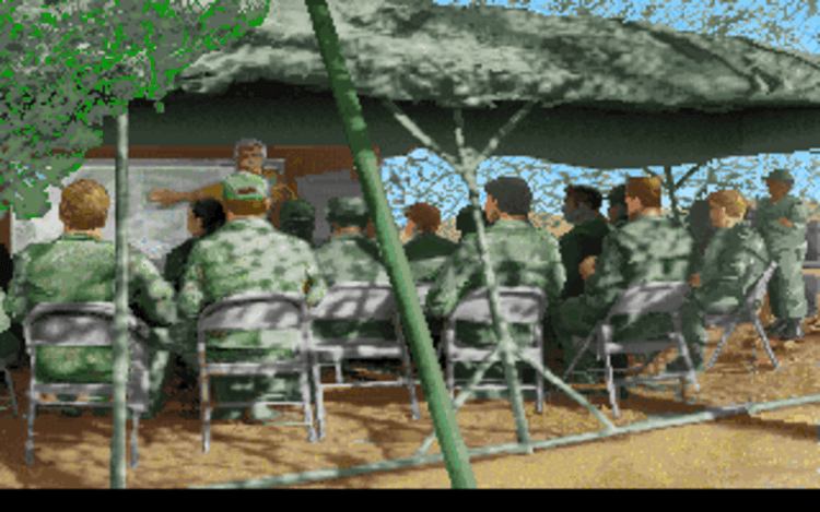 Gameplay screen of Gunship 2000 (2/8) Gameplay screen of Gunship 2000 (2/8)