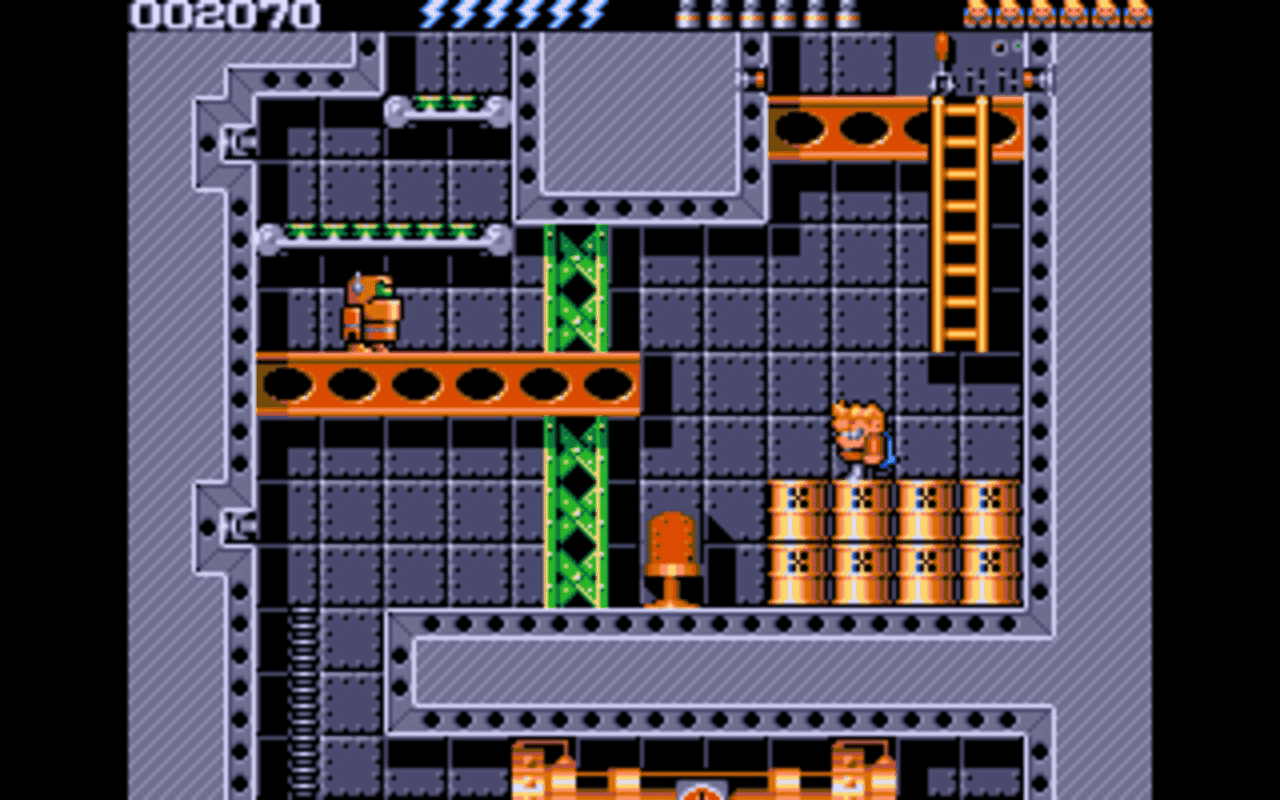 Gameplay screen of Rick Dangerous 2 (4/8) Gameplay screen of Rick Dangerous 2 (4/8)