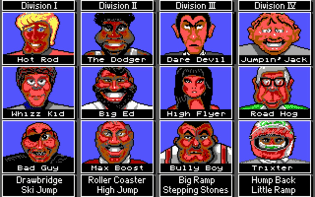 Gameplay screen of Stunt Track Racer (2/4) Gameplay screen of Stunt Track Racer (2/4)