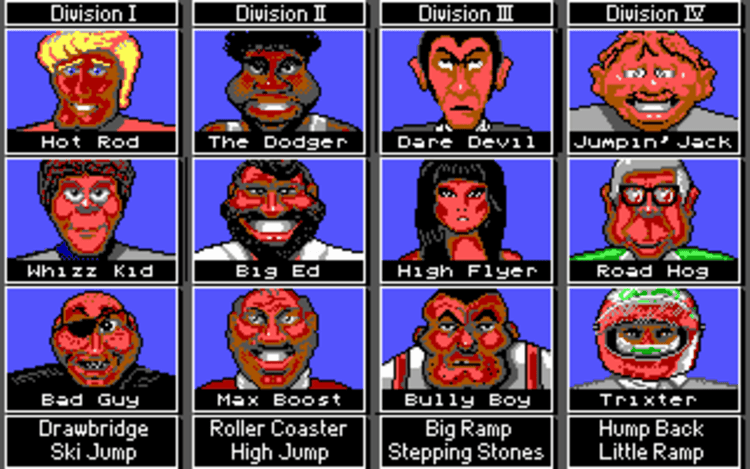 Gameplay screen of Stunt Track Racer (2/4) Gameplay screen of Stunt Track Racer (2/4)