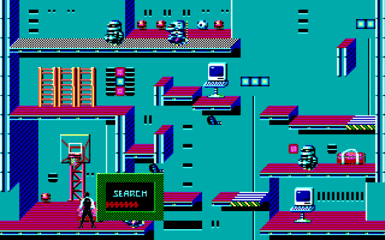 Gameplay screen of Impossible Mission II (1/8) Gameplay screen of Impossible Mission II (1/8)