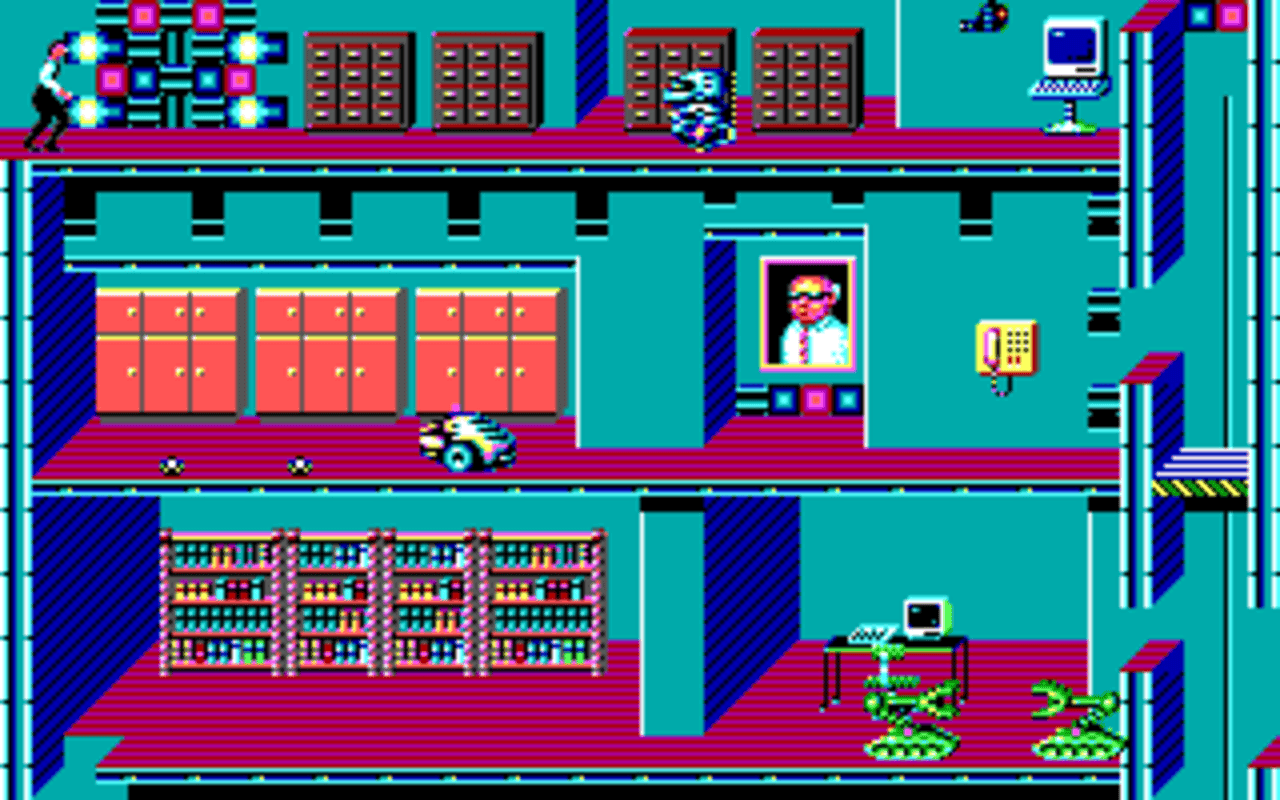 Gameplay screen of Impossible Mission II (2/8) Gameplay screen of Impossible Mission II (2/8)