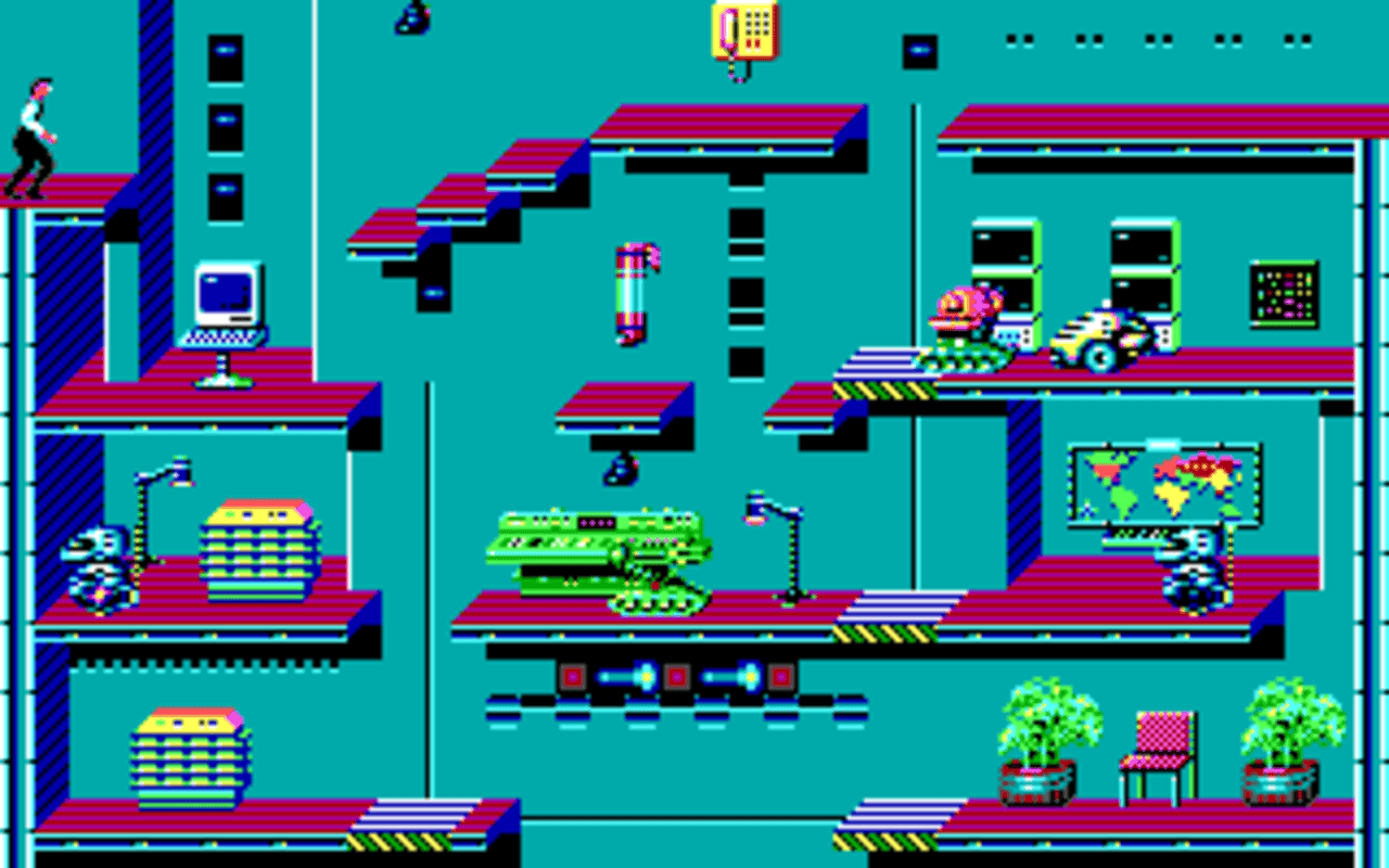 Gameplay screen of Impossible Mission II (3/8) Gameplay screen of Impossible Mission II (3/8)