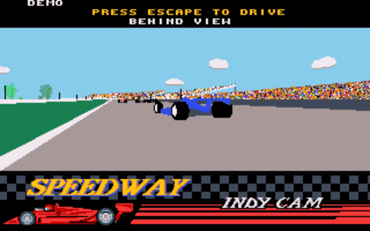 Gameplay screen of Indianapolis 500: The Simulation (1/8) Gameplay screen of Indianapolis 500: The Simulation (1/8)