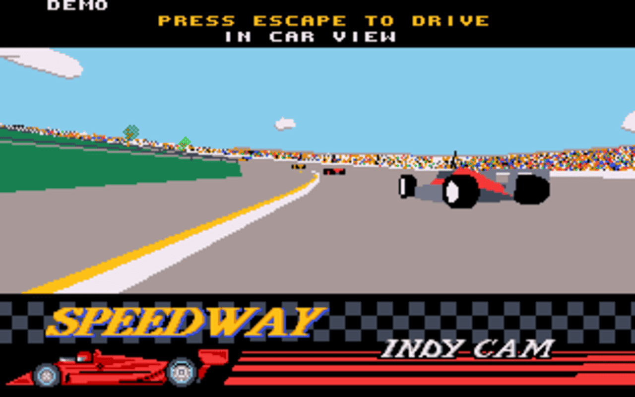 Gameplay screen of Indianapolis 500: The Simulation (2/8) Gameplay screen of Indianapolis 500: The Simulation (2/8)