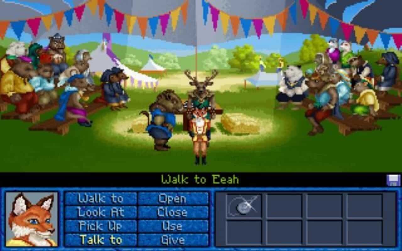 Gameplay screen of Inherit the Earth: Quest for the Orb (8/8) Gameplay screen of Inherit the Earth: Quest for the Orb (8/8)