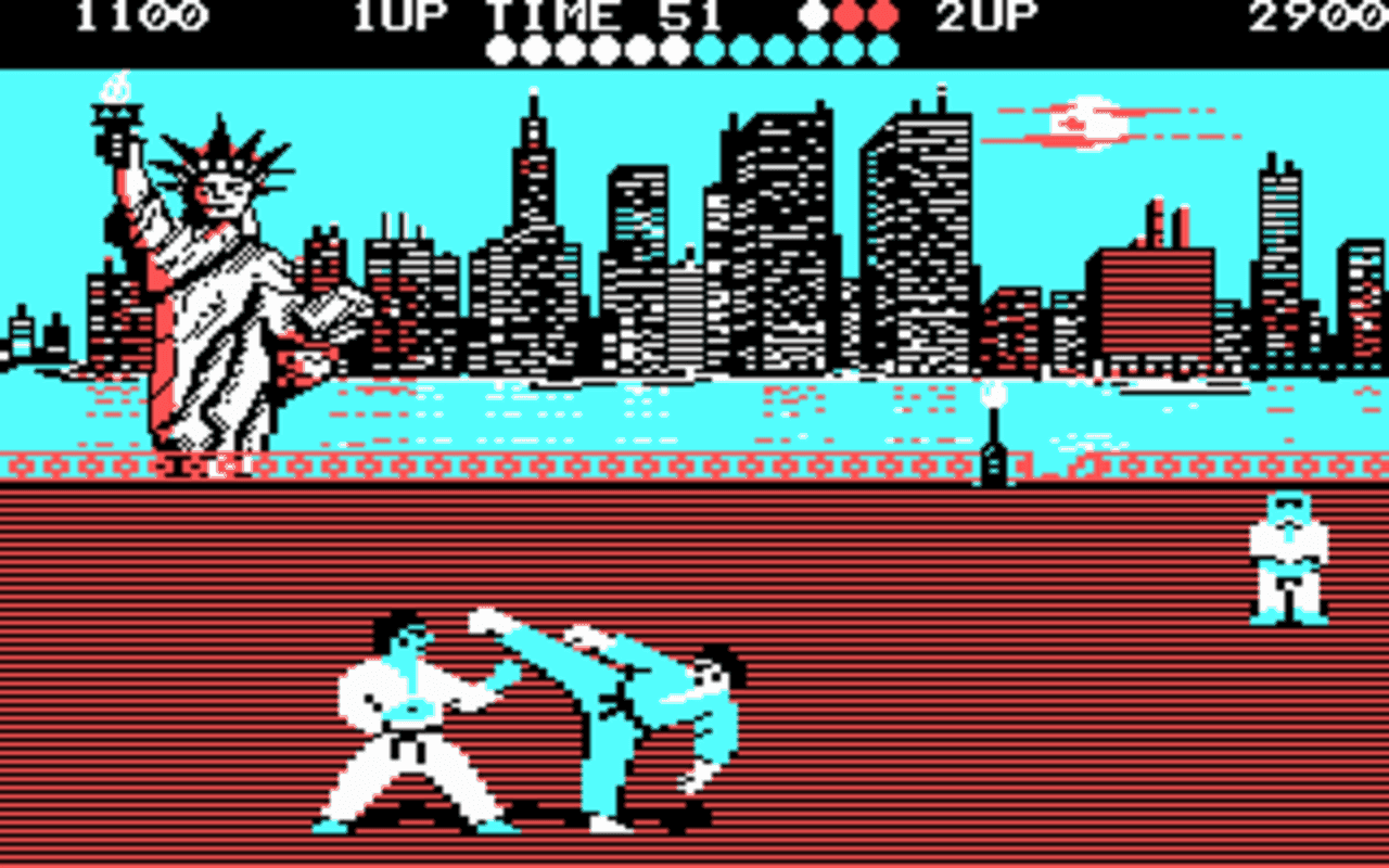 Gameplay screen of World Karate Championship (4/8) Gameplay screen of World Karate Championship (4/8)