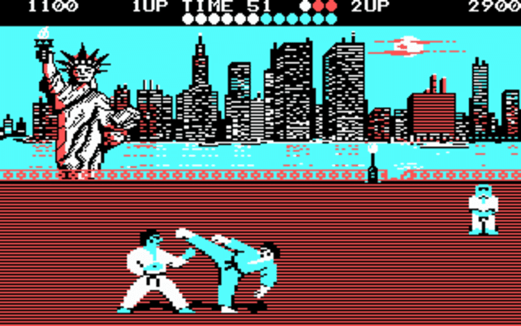 Gameplay screen of World Karate Championship (4/8) Gameplay screen of World Karate Championship (4/8)