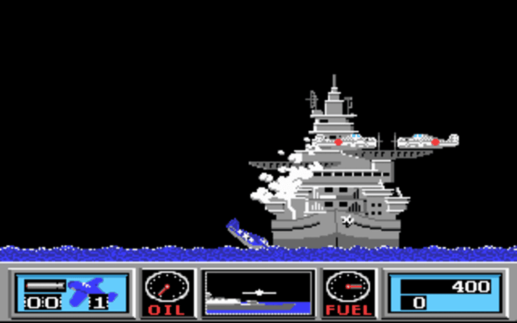 Gameplay screen of Wings of Fury (3/8) Gameplay screen of Wings of Fury (3/8)