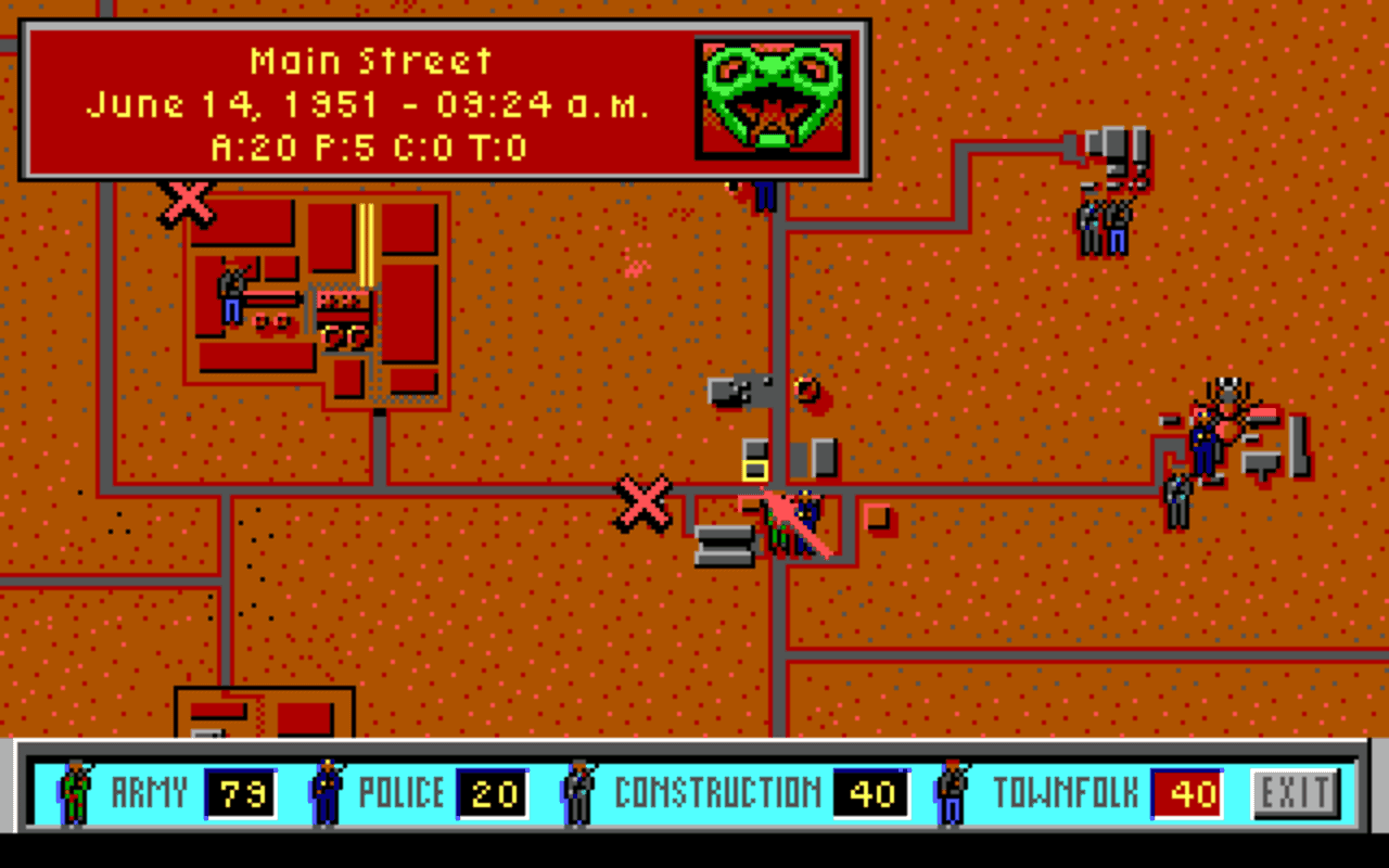 Gameplay screen of It Came from the Desert (4/8) Gameplay screen of It Came from the Desert (4/8)