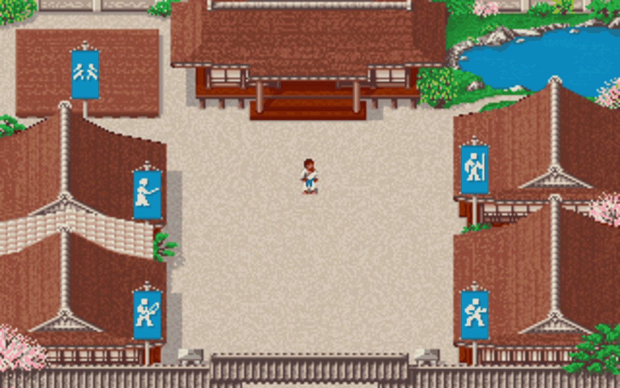 Gameplay screen of Budokan: The Martial Spirit (3/8) Gameplay screen of Budokan: The Martial Spirit (3/8)
