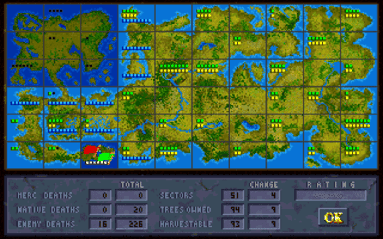 Gameplay screen of Jagged Alliance (6/8) Gameplay screen of Jagged Alliance (6/8)