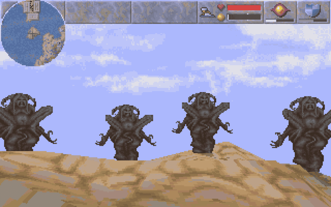 Gameplay screen of Magic Carpet (5/8) Gameplay screen of Magic Carpet (5/8)