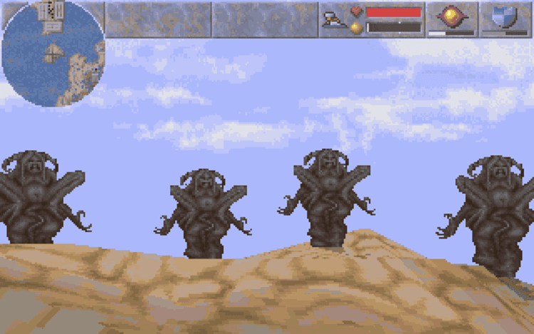 Gameplay screen of Magic Carpet (5/8) Gameplay screen of Magic Carpet (5/8)