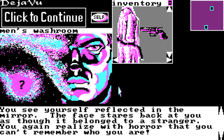 Gameplay screen of Deja Vu: A Nightmare Comes True!! (1/8) Gameplay screen of Deja Vu: A Nightmare Comes True!! (1/8)