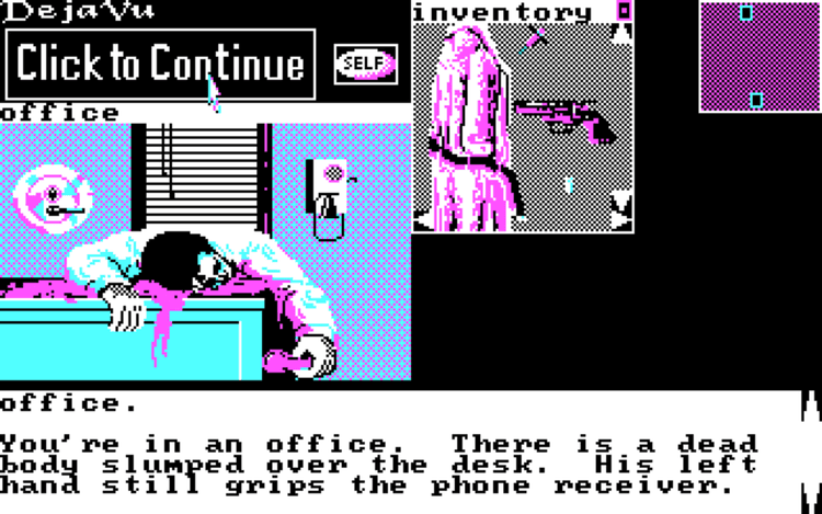 Gameplay screen of Deja Vu: A Nightmare Comes True!! (2/8) Gameplay screen of Deja Vu: A Nightmare Comes True!! (2/8)