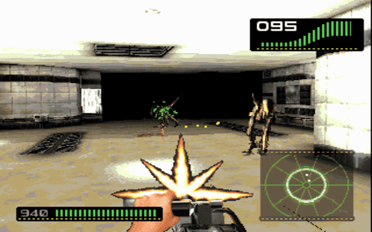 Gameplay screen of Alien Trilogy (3/8) Gameplay screen of Alien Trilogy (3/8)