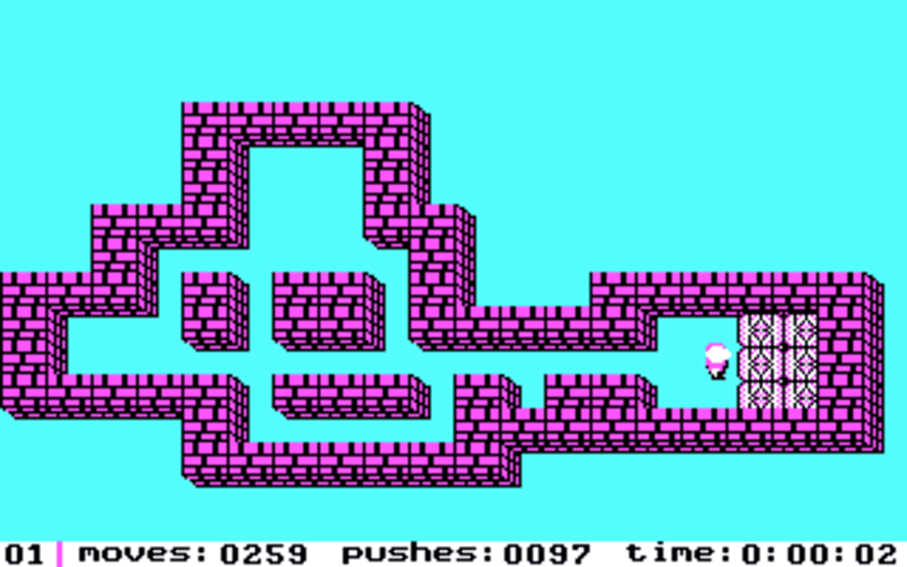 Gameplay screen of Soko-Ban (4/8) Gameplay screen of Soko-Ban (4/8)