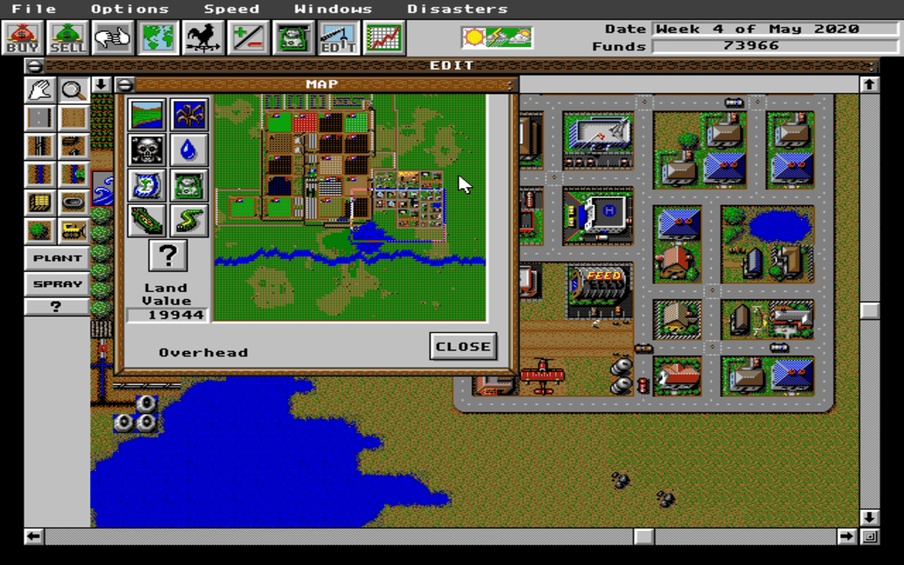 Gameplay screen of Sim Farm (2/8) Gameplay screen of Sim Farm (2/8)