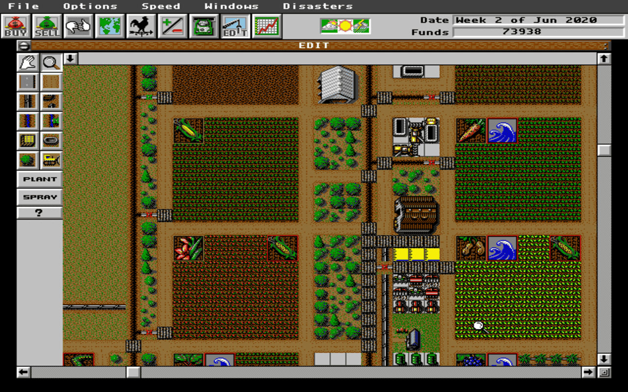 Gameplay screen of Sim Farm (3/8) Gameplay screen of Sim Farm (3/8)