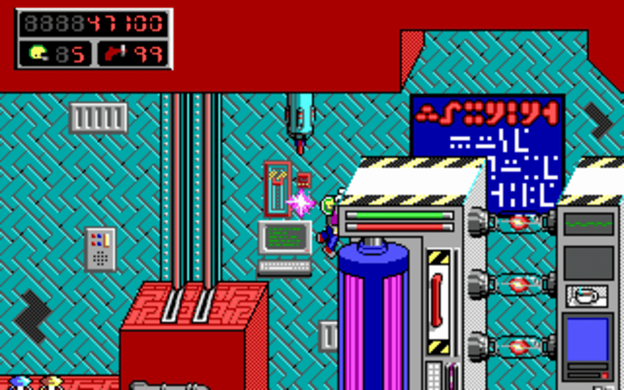 Gameplay screen of Commander Keen 5: The Armageddon Machine (4/8) Gameplay screen of Commander Keen 5: The Armageddon Machine (4/8)